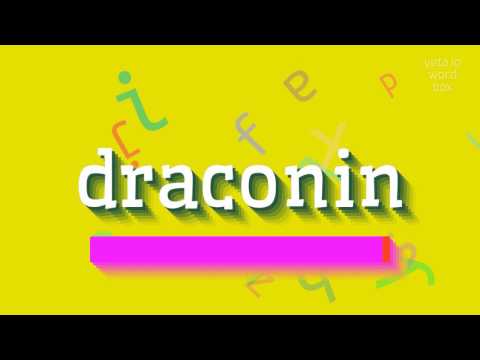 DRACONIN - HOW TO SAY DRACONIN?