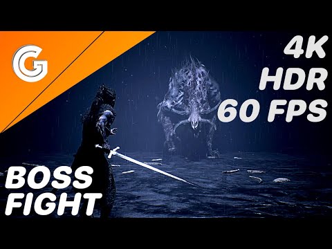 Hellblade Senua's Sacrifice(4K HDR 60 FPS) | Fenrir - Boss Fight | Xbox One X