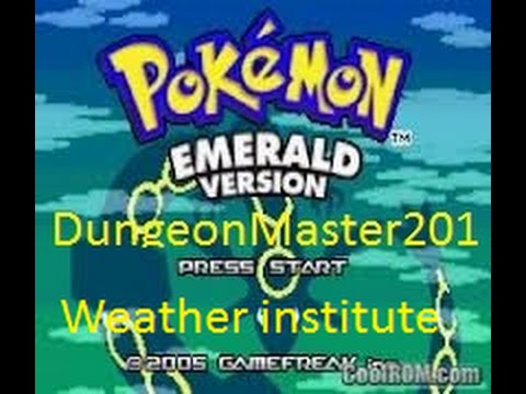 Lets Play Pokemon Emerald Episode 27 weather institute