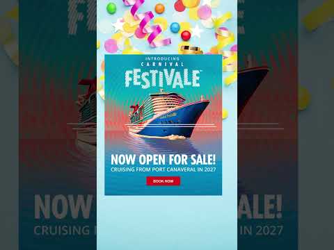 Thumbnail for Carnival Festivale Open For Booking  #chilliescruises #cruisenews #whill_us #cruise