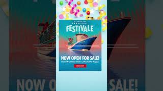 Carnival Festivale Open For Booking #chilliescruises #cruisenews #whill_us #cruise