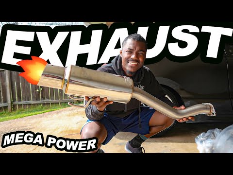 INSTALLING MEGA POWER EXHAUST ON THE HONDA CIVIC