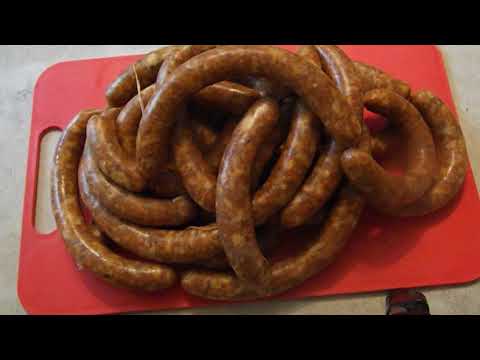 Wurst selbermachen,heute Pfefferbeißer,Сами колбасу, сегодня перекусить
