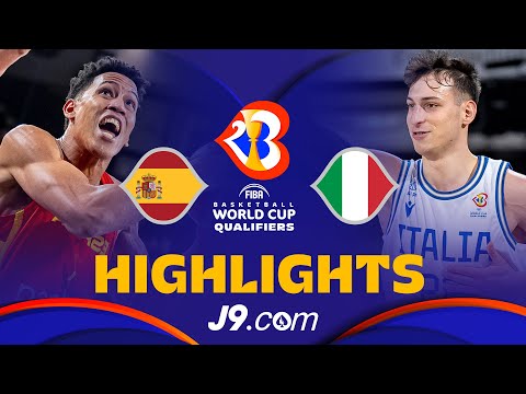 🇪🇸 Spain vs 🇮🇹 Italy | J9 Basketball Highlights - #FIBAWC 2023 Qualifiers