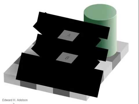 Optische Täuschung Schachbrett