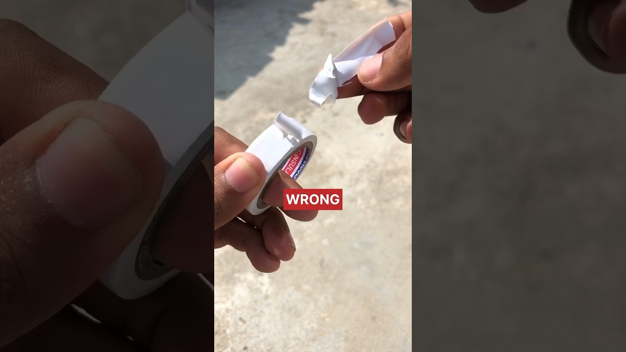 Remember this trick! How to easily cut  duct tape? #shorts