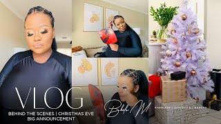 VLOG: BEHIND THE SCENES | CHRISTMAS EVE | BIG ANNOUNCEMENT