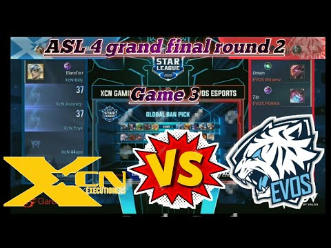 XCN Gaming Vs Evos Esports Game 3 ASL 4 final round 2