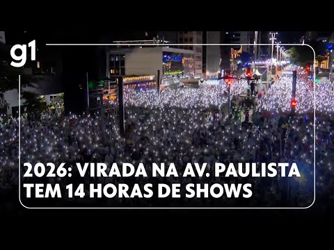 Avenida Paulista reúne 2 milhões com 14 horas de shows para receber 2026
