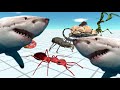 Animal Revolt Battle Simulator Giant Invertebrates VS Great White Shark