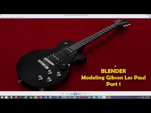 Blender: Modeling Gibson Les Paul (Part 1 of 6)