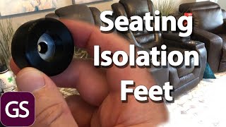 Home Theater Seating Isolation Feet Testing With Buttkicker and Bass Shaker