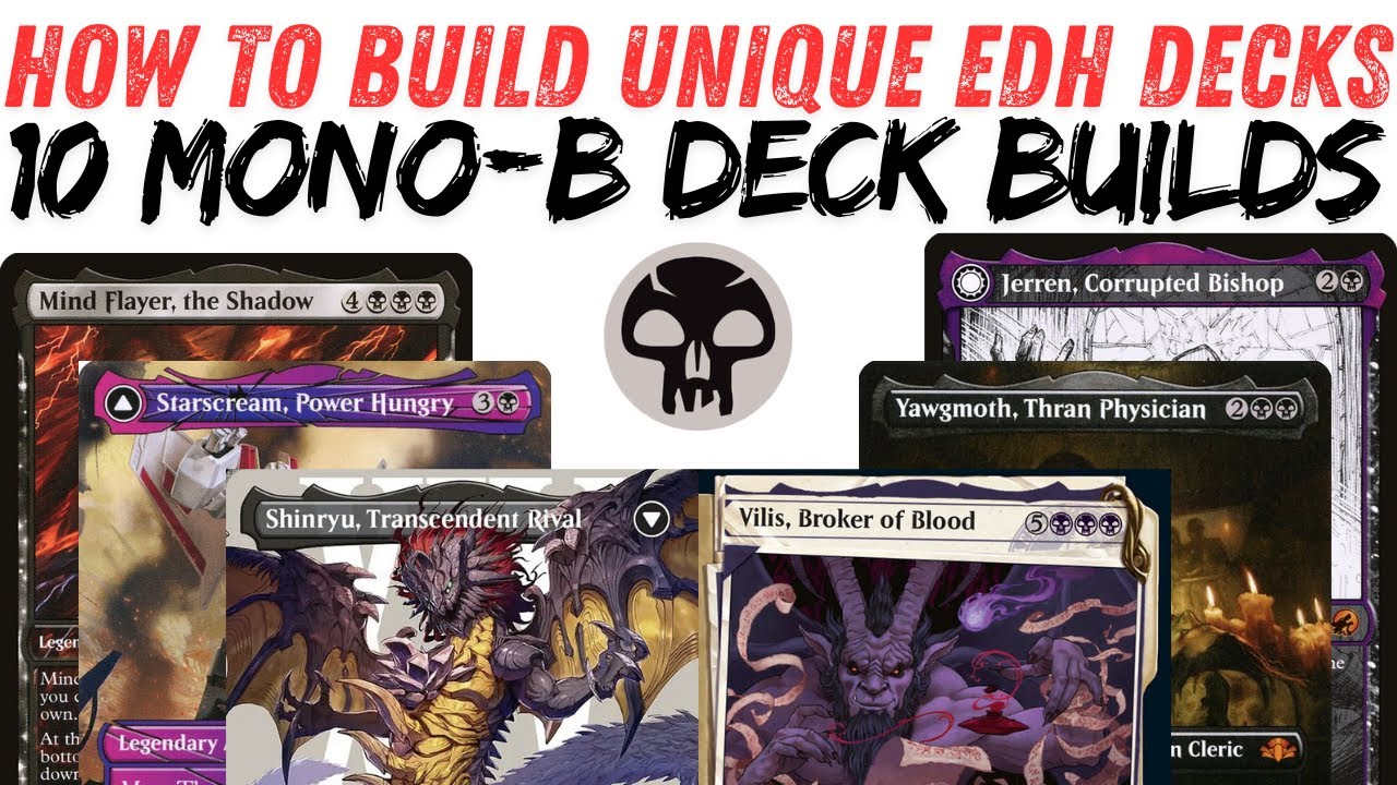 10 Unique Commander Deck Ideas: EDH Deckbuilding in Mono-Black
