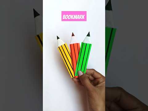 Easy Origami Pencil DIY || Paper Pencil Bookmark DIY || Craftboat