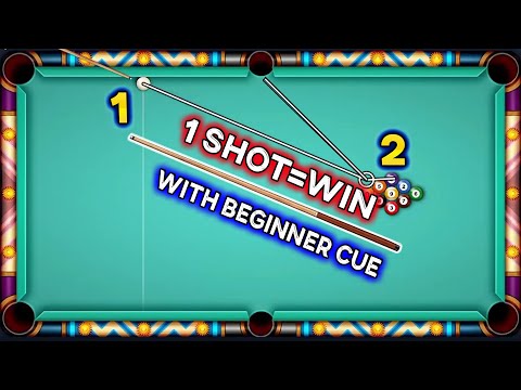 New Golden Break 9 Ball Pool 1 Shot=Win 100% With Beginner Cue 🔥 8 Ball Pool Low Level Players Shot