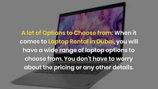 Why to Rent Wide Range of Laptops at Affordable Price in Dubai?