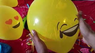 Mainan balloon emoji, balloon emoji / balloon kejutan 