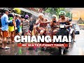 Songkran Festival In Thailand Walking Tour Songkran Water Fight In Chiang Mai 4K HDR 60FPS