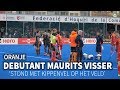 Maurits Visser na bizar debuut: 'Met kippenvel op het veld'