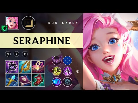 Seraphine Carry vs Ashe - EUW Master Patch 25.23