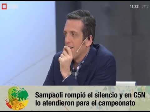 Sampaoli rompió el silencio y en C5N  lo atendieron para el campeonato