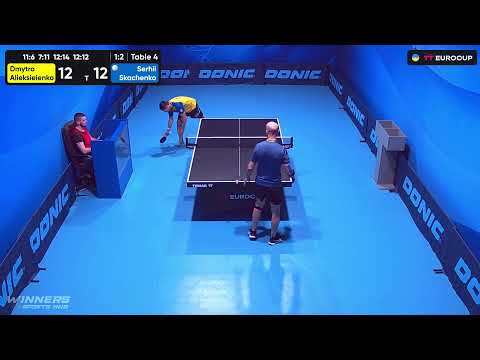 19:15 Dmytro Alieksieienko - Serhii Skachenko 11.10.2023 TT Euro.Cup Ukraine Master. TABLE 4