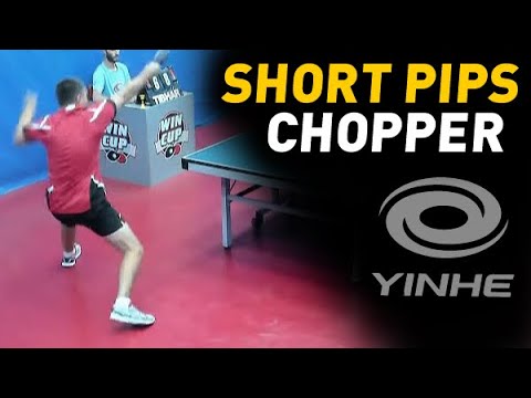 short pips & inverted chopping on OFF ALC blade: Kidalov Valerii, Yinhe Uranus Poly on DHS H-301