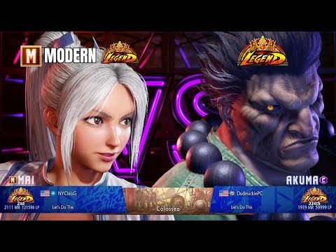 Modern Mai (NYChrisG) vs Akuma (Dudesickle) Legend 2100 MR | SF6