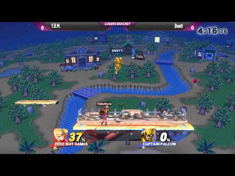 Shockwave 14 Smash 4 - Y.B.M. (ZSS, Ganondorf) vs TLOC | Bwett (C  Falcon) - Losers Bracket