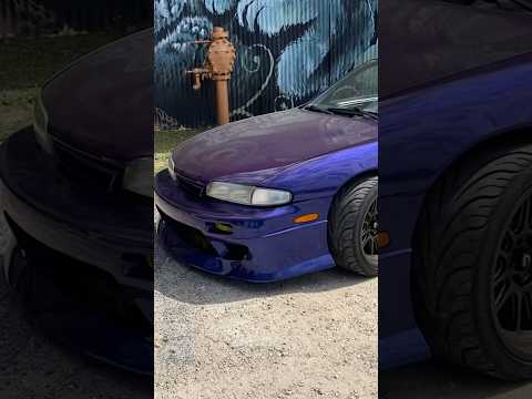 Sr20 272 cams and custom purple pearl paint job ( she’s a little dusty ) #driftcar #sr20det #s14