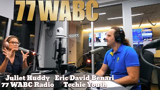 ️ 77 WABC Radio Interview by Juliet Huddy & Frank Morano of Eric David Benari, Techie Youth Founder video