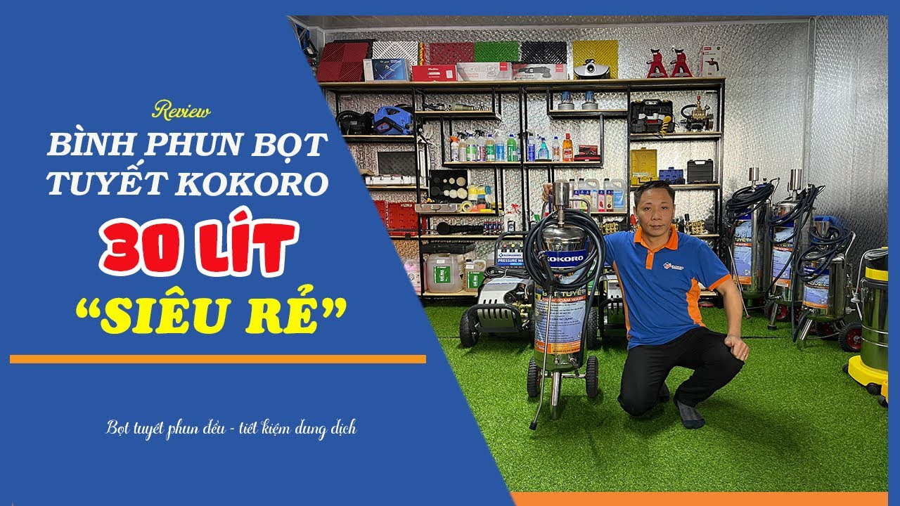 Bình rửa xe phun bọt tuyết Kokoro 30 lít 21