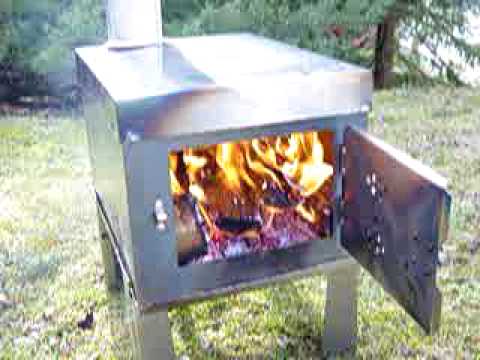 Premierelauf OSZ40 OriginalSchwäbischerZeltofen40 cm Tentstove Zelt Ofen.mpg