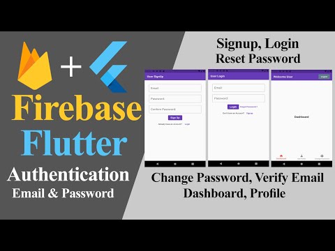 Flutter Firebase Authentication Email Password Reset Password Change Password Verify Email Hindi