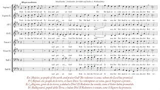 Mendelssohn | Frohlocket, ihr Völker auf Erden [Op. 79, 1. Weihnachten; á 8; Voces8]