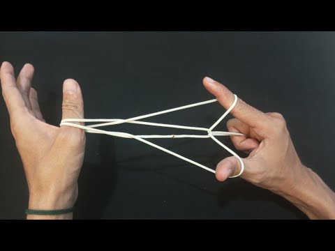 How to make A Fighter Jet with rope or string figure step by step easy and simple tutorial