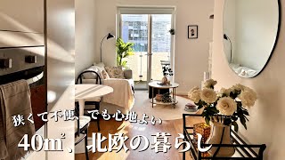 狭すぎる⁈ 猫と40㎡北欧暮らし｜狭小アパートでもヒュッゲな北欧インテリアと海外生活｜40sqm Nordic Tiny apartment