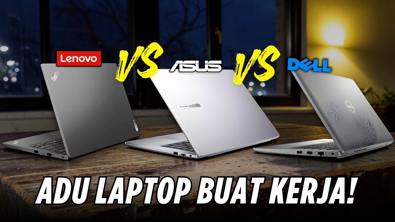 Lenovo VS Asus VS Dell‼️ ADU LAPTOP BUAT KERJA...