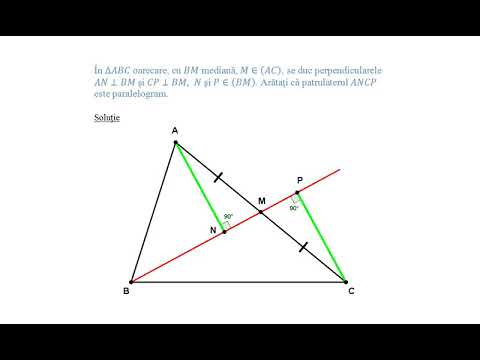 Paralelogramul - Proprietati - Problema rezolvata -Matematica - Geometrie