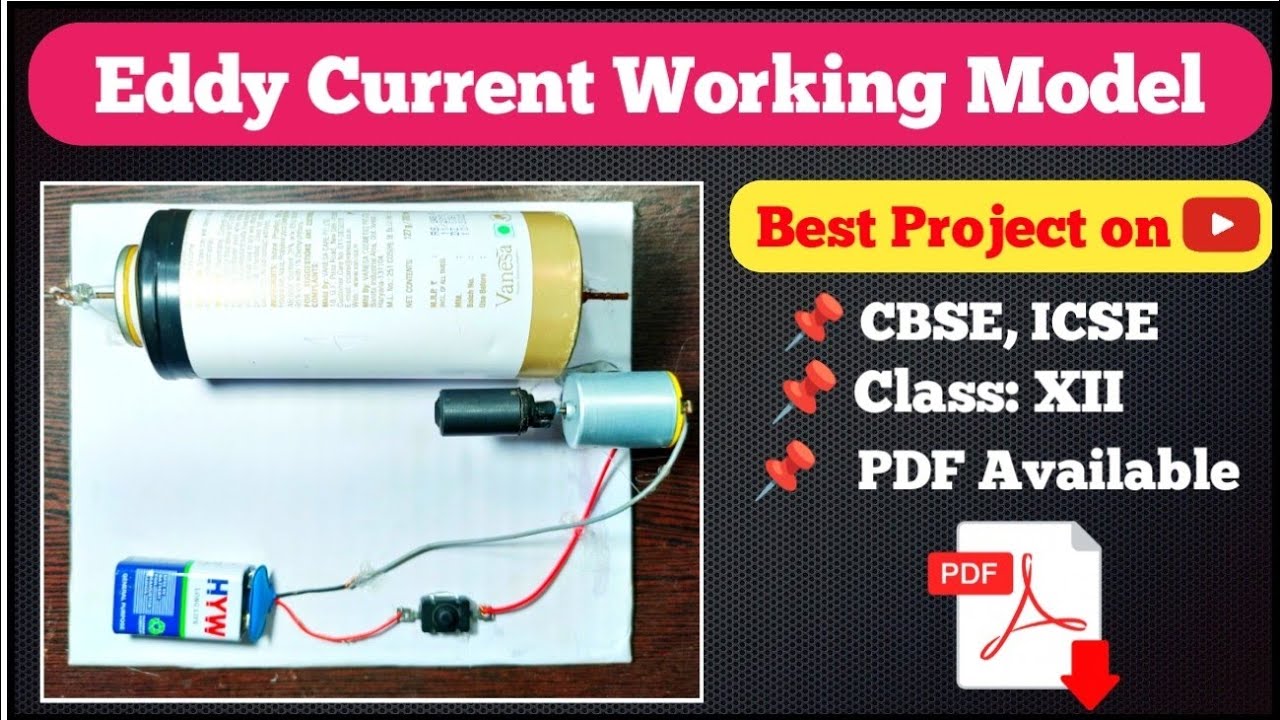 Physics working Model for 12 | Physics Investigatory project PDF 12 | Eddy current working model