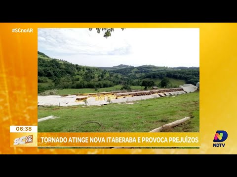 Tornado atinge Nova Itaberaba e provoca prejuízos milionário