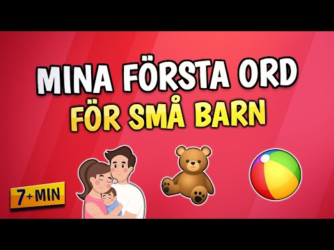 Mina första ord för små barn | Lärande barnprogram | Bilder för barn och bebisar  | Lek och lär