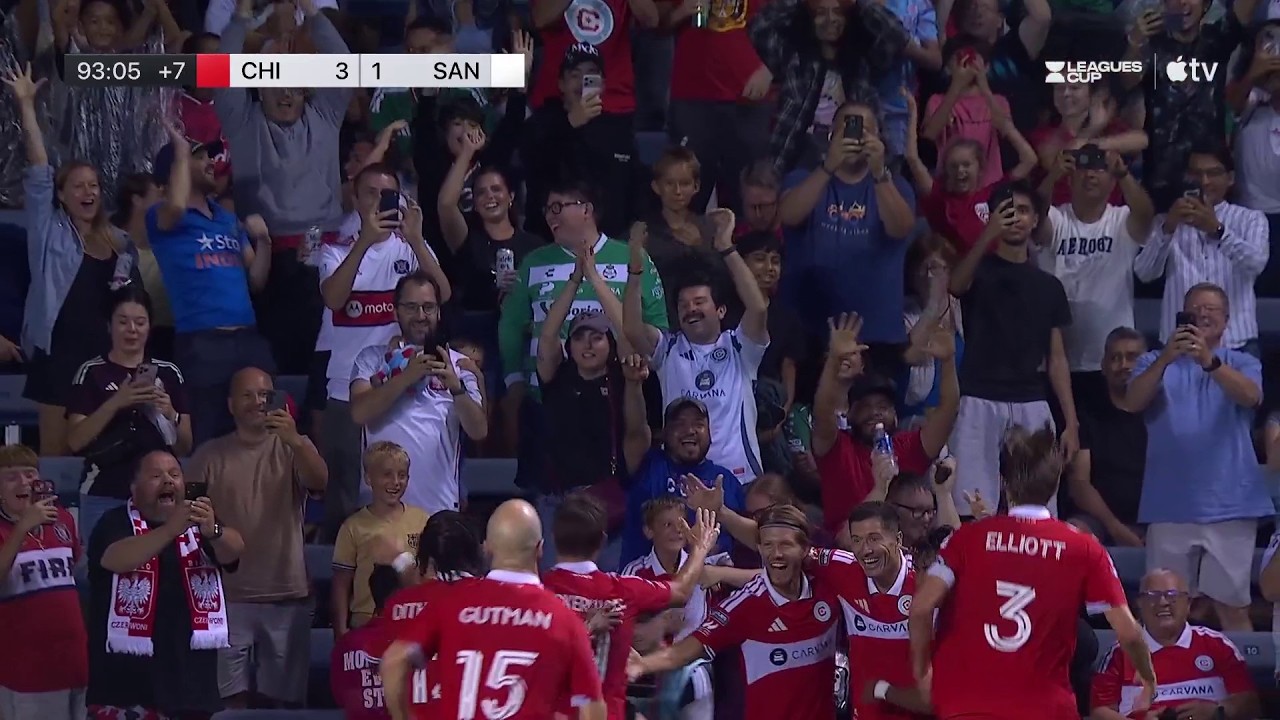 🙌 GOL Robert Lewandowski | Chicago Fire 3-1 Santos Laguna | Leagues Cup
