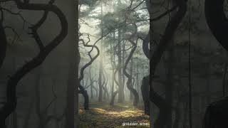 Why do these trees grow like snakes in a straight forest?