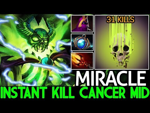 MIRACLE [Pugna] WTF Instant Kill Cancer Mid 31 Kills 7.22 Dota 2