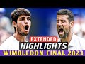 Carlos Alcaraz vs Novak Djokovic Full Highlights - Wimbledon 2023 Final