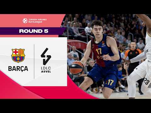 Enges Spiel bis zum Ende | FC Barcelona - ASVEL Villeurbanne | BASKETBALL-HIGHLIGHTS R5 2024-25