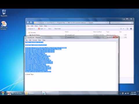 XML To CSV Converter Software