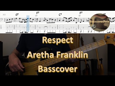 Aretha Franklin - Respect. Bass Cover Tabs Score (standard notation) Chords Transcription