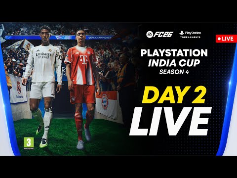 🔴 [LIVE] PlayStation India Cup Season 4 | EAFC 26 LAN Finals Day 2